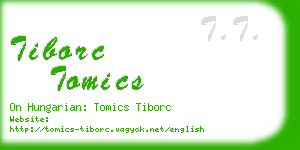 tiborc tomics business card